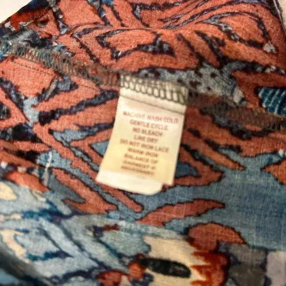 Belle du Jour Geometric Colorful 1/2 Zip Front Lace Racer-bank Tank Dress Large. - Picture 8 of 10